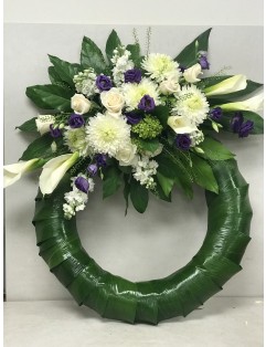 CONTEMPORARY WREATH WITH PURPLE