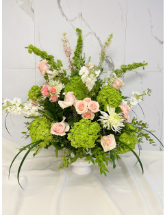 GREEN AND PINK ROSE TRIBUTE ~ NEW~