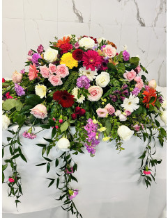 COUSSIN FLEURS DE JARDIN ~NOUVEAU~